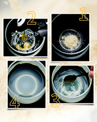 しじみエキスをお湯に溶かすと