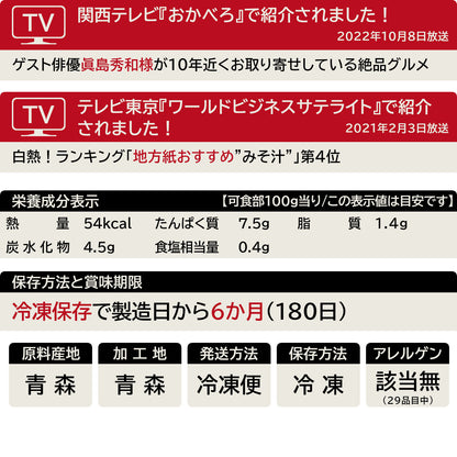 十三湖産冷凍しじみＳ＆Ｍサイズの一覧表示(29品目対応)