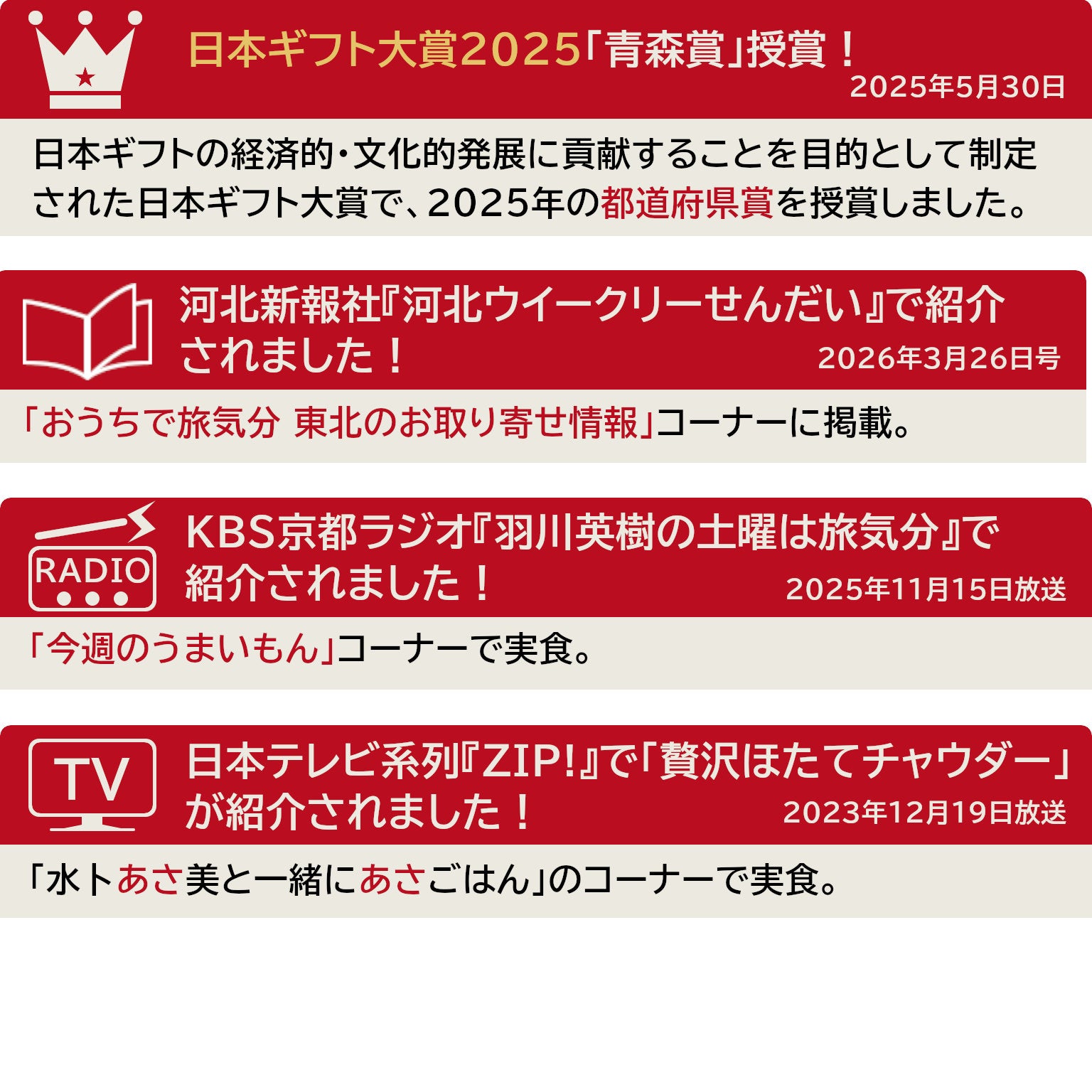 ギフト_クラムチャウダーセットのメディア情報

