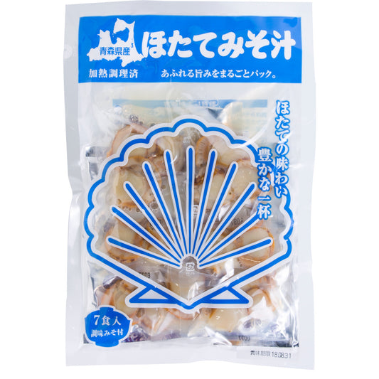 しじみちゃん本舗の「ほたてみそ汁(7食入)」商品の正面画像です。